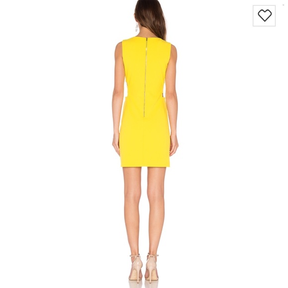 REVOLVE NWT cut out A line dress in yellow zest - Picture 3 of 6